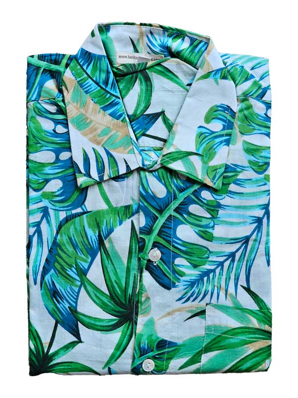 Cotton long-sleeve straight line boyfriend shirt - Emma Hobson Designs