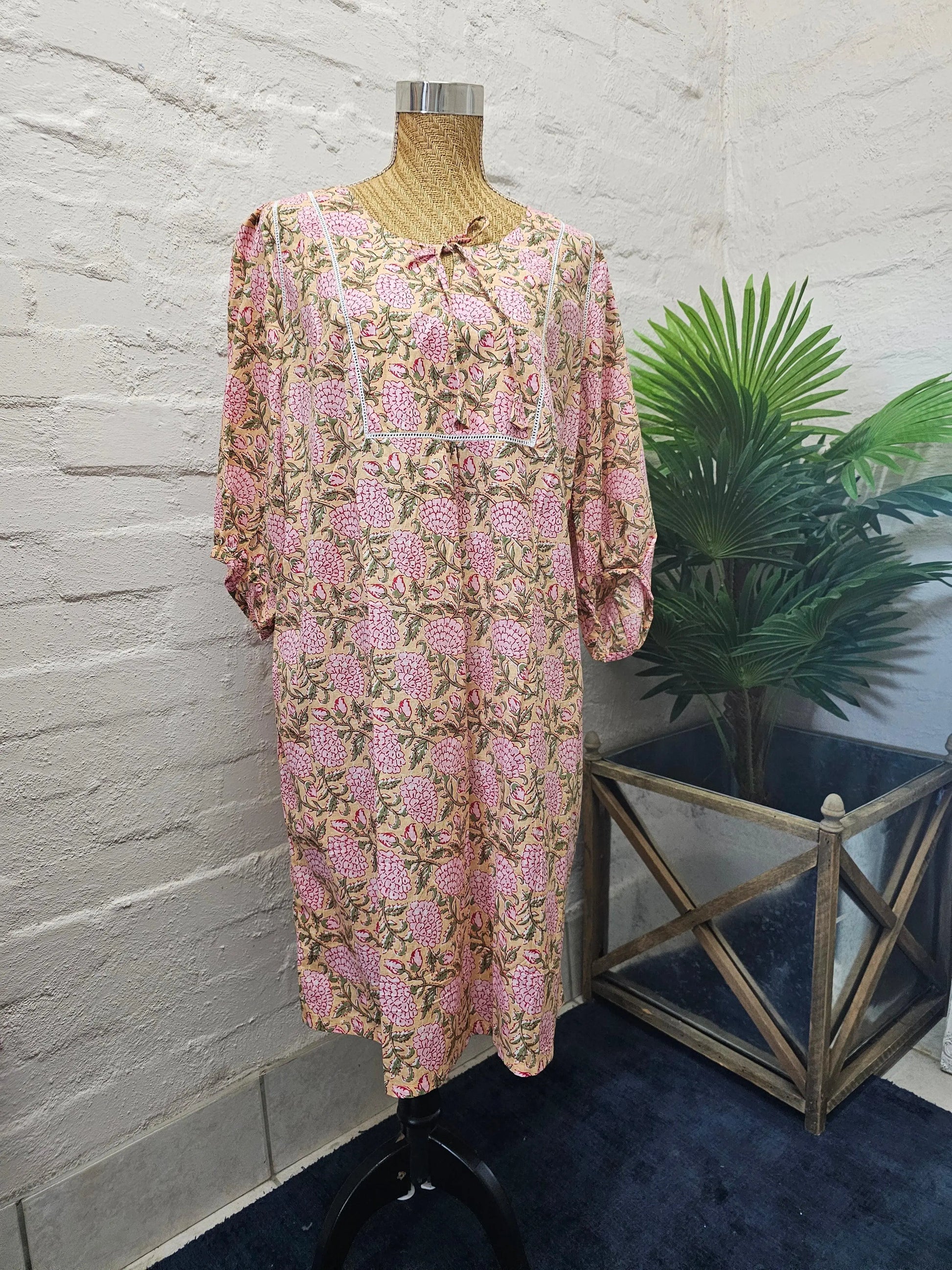 Roma cotton shift dress - Emma Hobson Designs